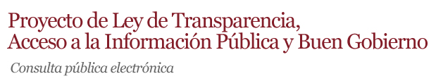 Proyecto de Ley de Transparencia