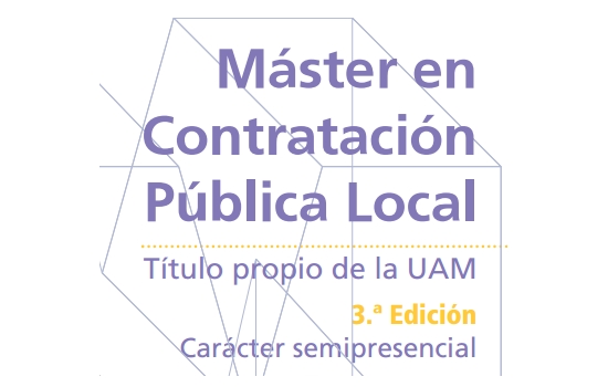 IDL-UAM: Máster en Contratación Pública Local 